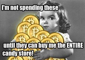 funny holding onto bitcoins meme
