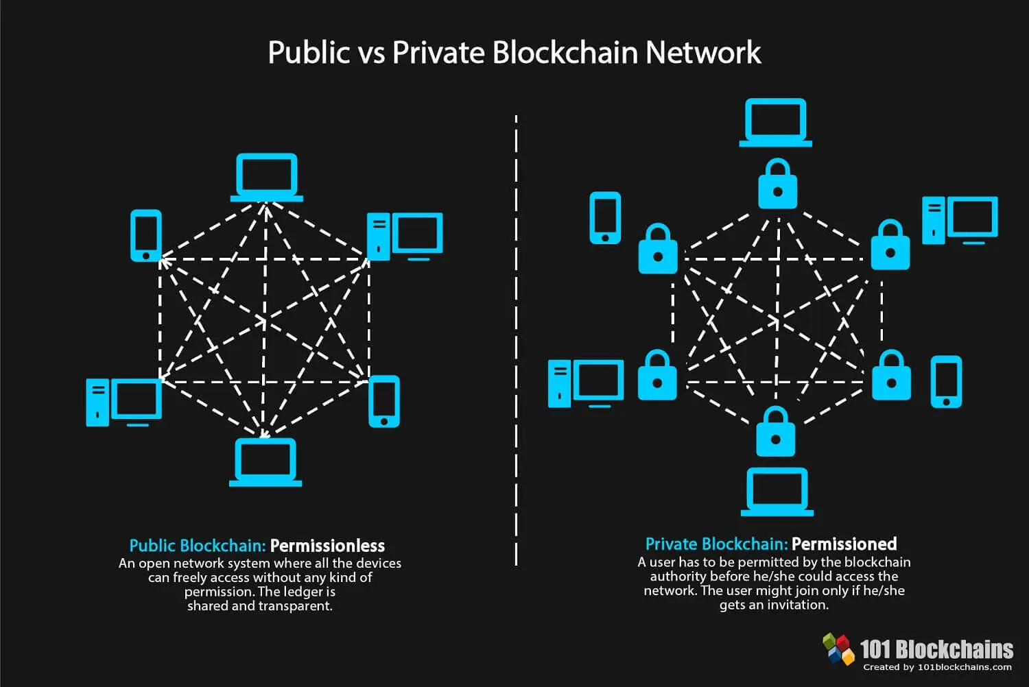 permissioned vs private blockchain