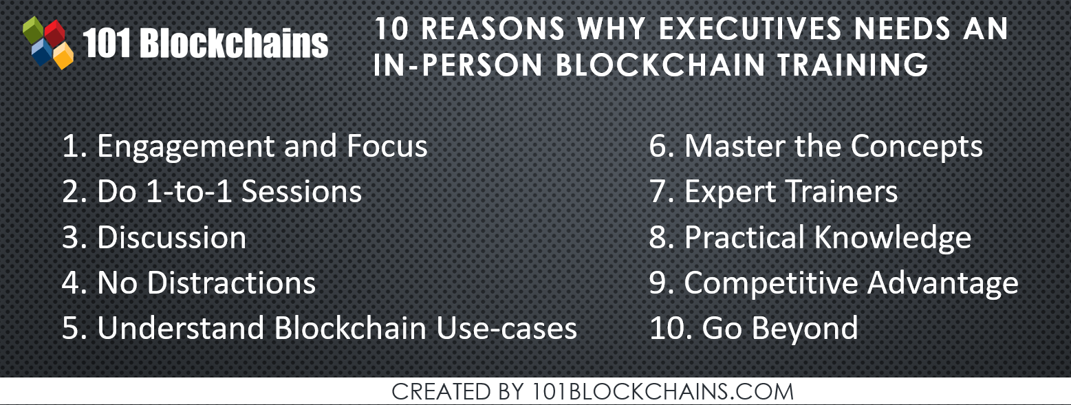 executives need in-person blockchain training