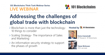 LIVE WEBINAR: Addressing the challenges of global trade with blockchain trade with blockchain webinar
