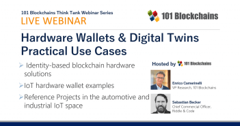 ON-DEMAND Webinar: Hardware Wallets & Digital Twins Practical Use Cases hardare wallets and digital twins webinar