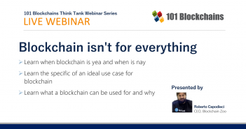 ON-DEMAND WEBINAR: Blockchain isn’t for everything webinar blockchain is not for everything
