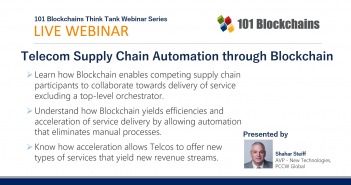 LIVE WEBINAR: Telecom Supply Chain Automation through Blockchain webinar telecom supply-chain blockchain