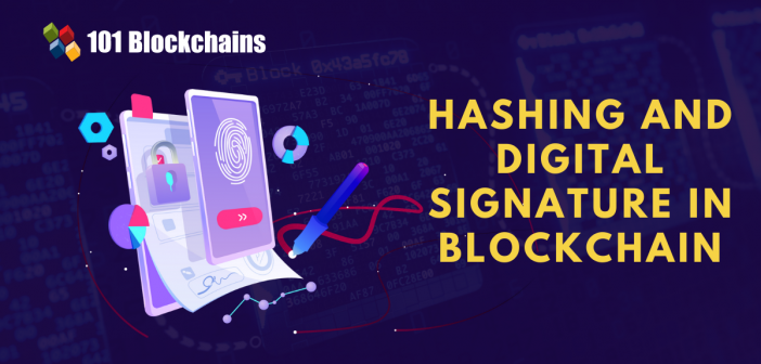 Hashing and Digital Signature in Blockchain