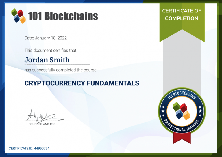 crypto mining certificate