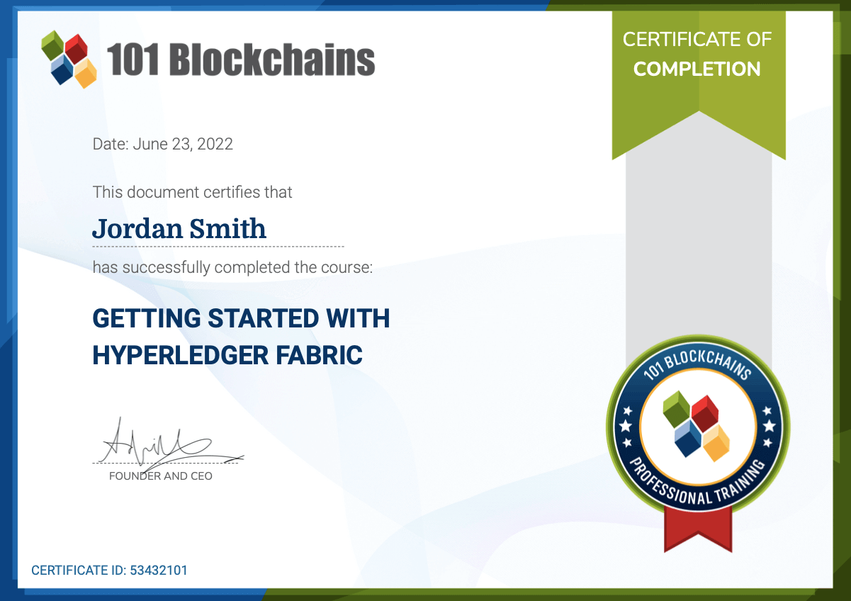 Getting Started with Hyperledger Fabric Course
