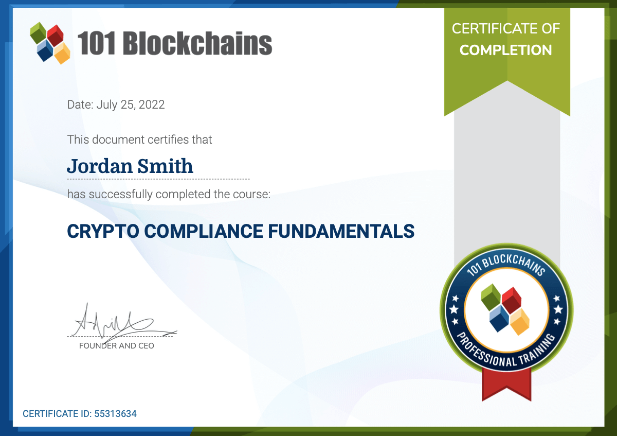 crypto compliance certification