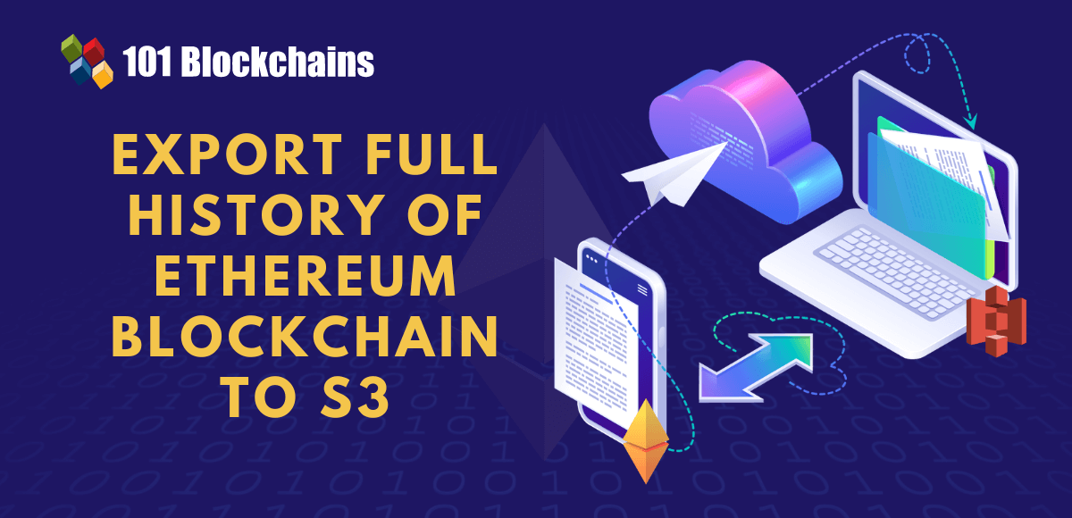 ethereum blockchain history into s3
