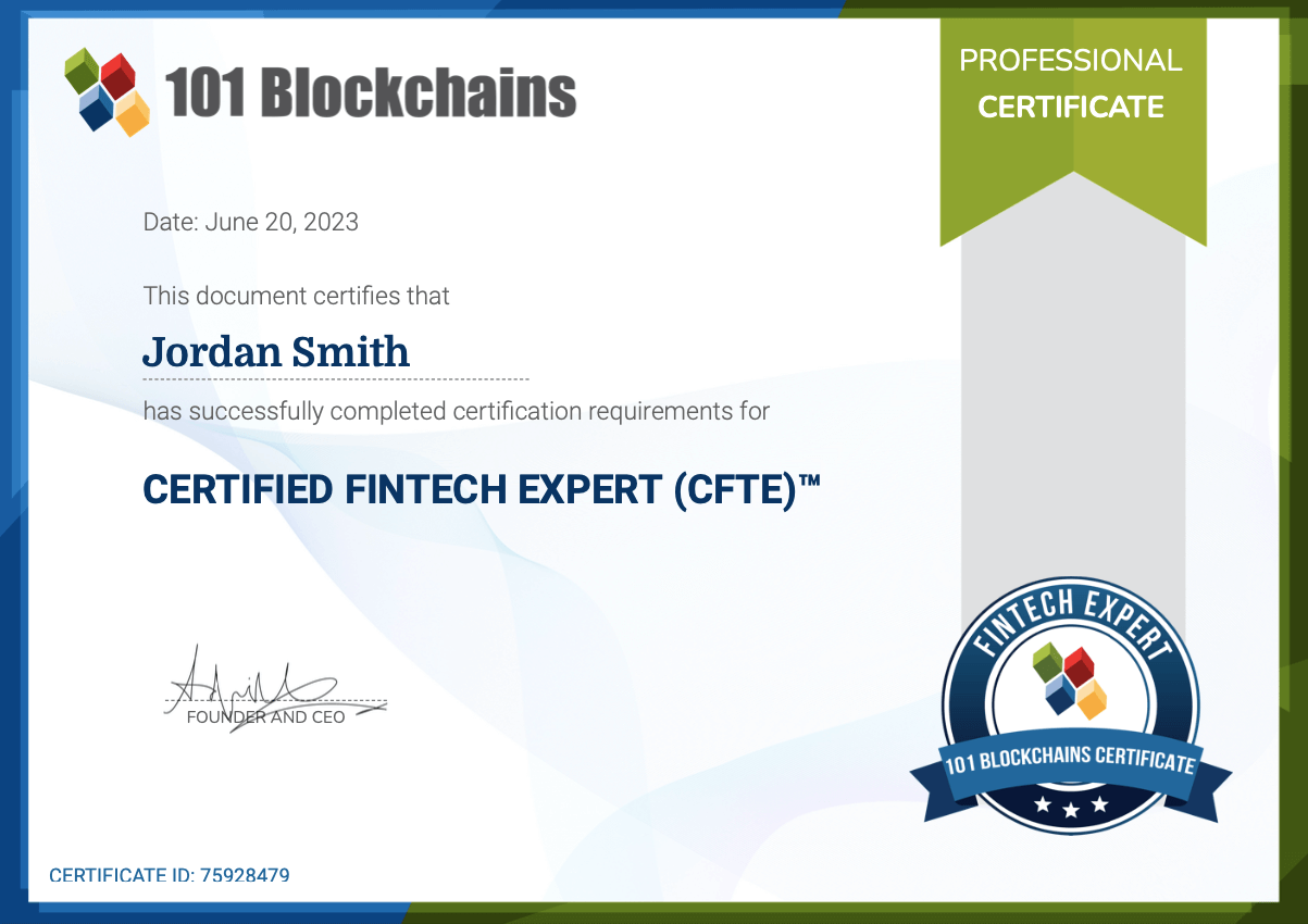 Certified Fintech Expert
