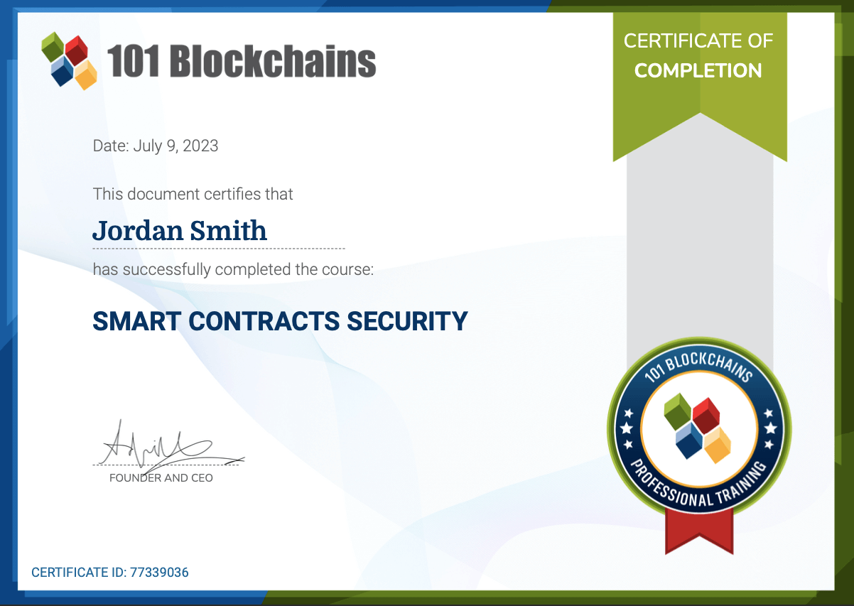 smart contracts security course