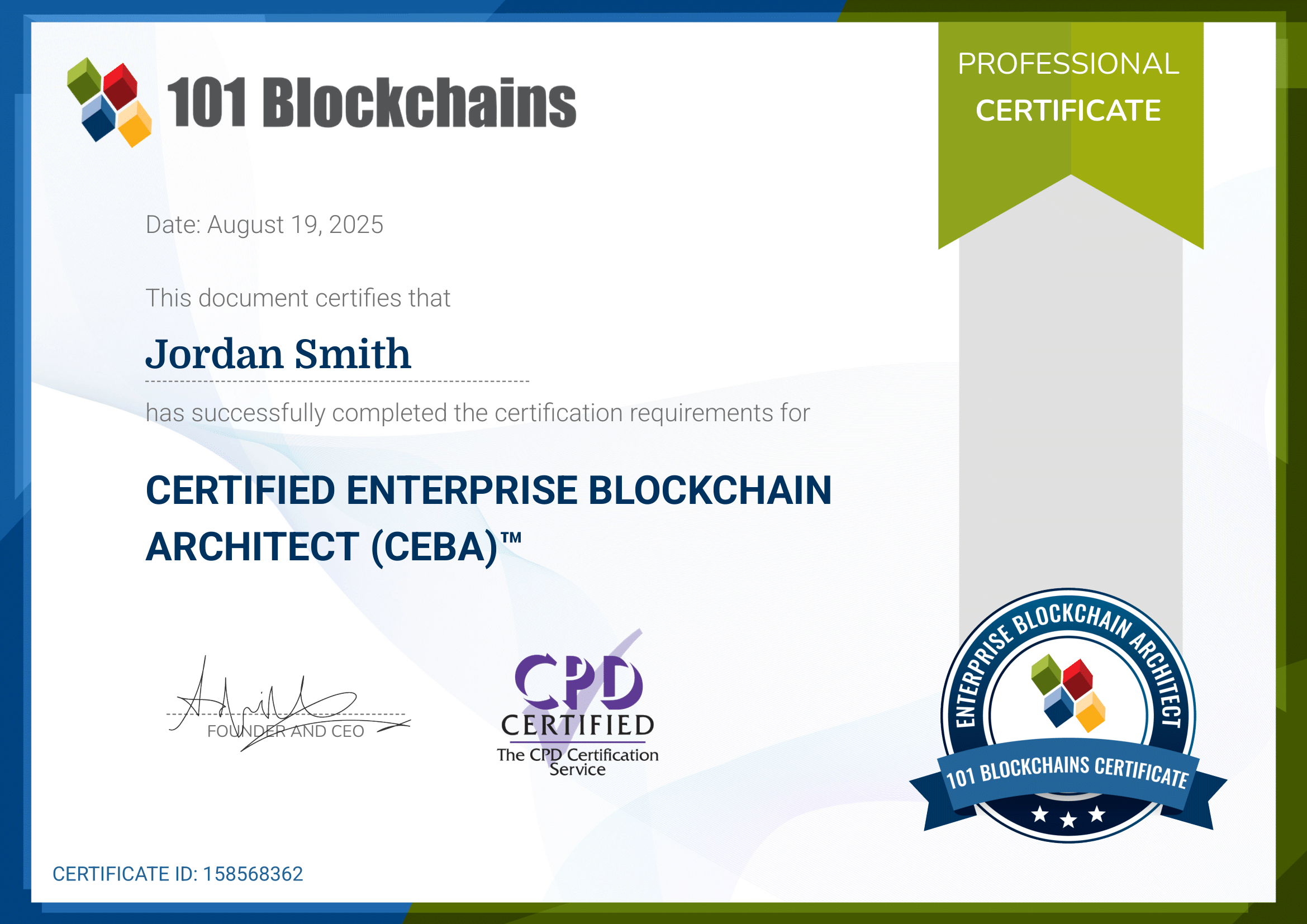 Blockchain Architect Certification