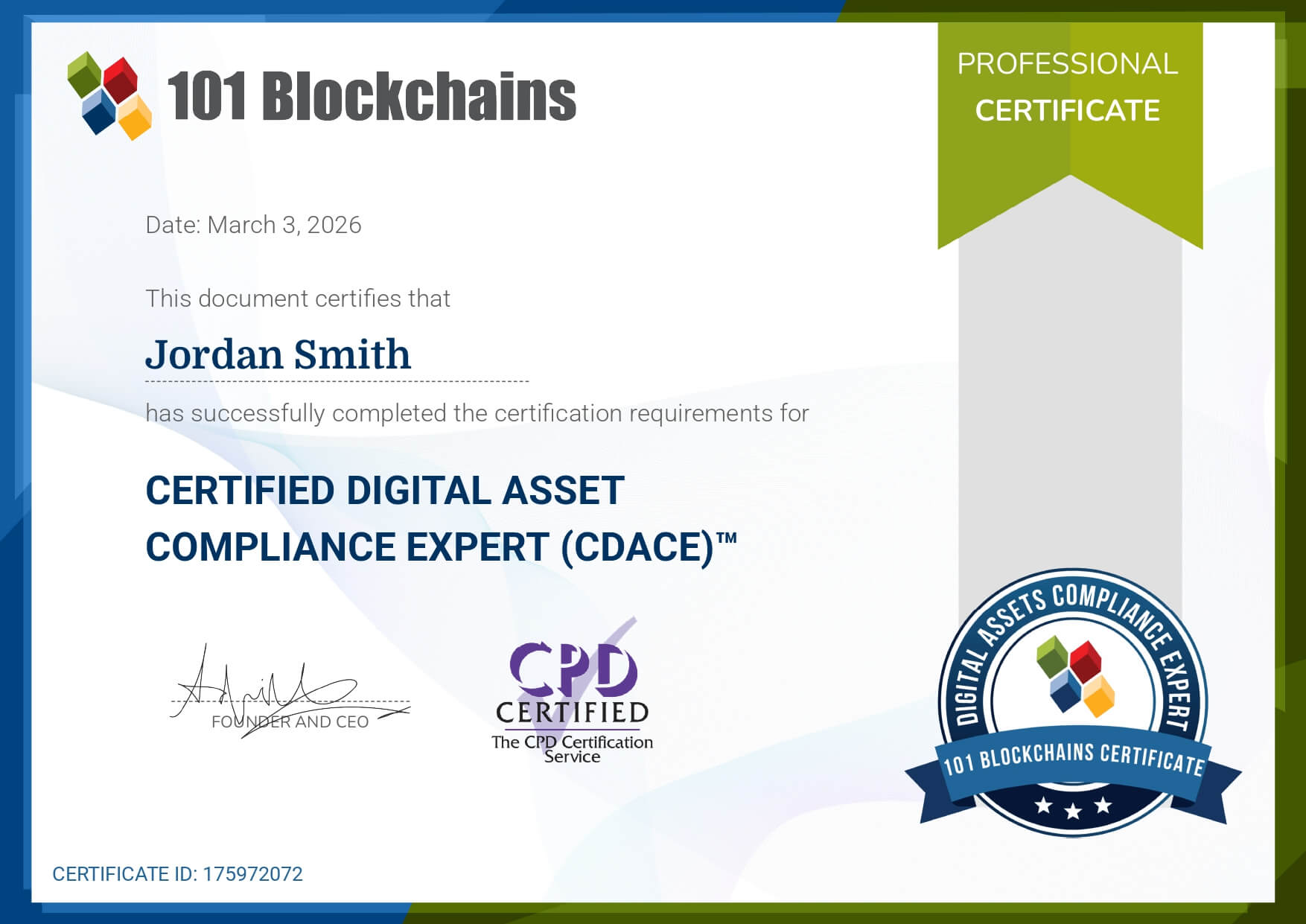 Digital Assets Compliance Expert Certification