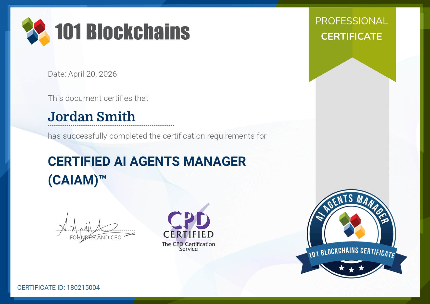 AI Agents Manager Certification